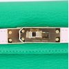 Hermès Kelly Sellier Mini II Special Order HSS Menthe / Mauve Pale Chevre Permabrass HW