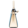 Hermès Kelly Sellier Mini II Special Order HSS Nata / Blue de Nord Epsom PHW