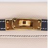 Hermès Kelly Sellier Mini II Special Order HSS Nata / Black Epsom GHW