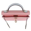 Hermès Kelly Sellier Mini II Special Order HSS Rose Sakura / Blue Brume Epsom Permabrass HW