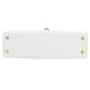 Hermès Kelly Sellier Mini II Special Order HSS White / Gris Asphalt Epsom Permabrass HW