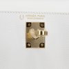 Hermès Kelly Sellier Mini II Special Order HSS White / Gris Asphalt Epsom Permabrass HW