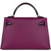 Hermès Kelly Sellier Mini II Touch Anemone Madame / Amethyst Lisse Crocodile Alligator GHW