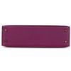 Hermès Kelly Sellier Mini II Touch Anemone Madame / Amethyst Lisse Crocodile Alligator GHW