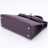 Hermès Kelly Sellier Mini II Touch Cassis Madame / Shiny Crocodile Alligator PHW