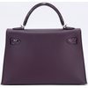 Hermès Kelly Sellier Mini II Touch Cassis Madame / Shiny Crocodile Alligator PHW