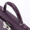Hermès Kelly Sellier Mini II Touch Cassis Madame / Shiny Crocodile Alligator PHW