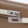 Hermès Kelly Sellier Mini II Touch Etoupe Madame / Beton Matte Crocodile Alligator PHW