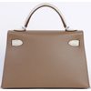 Hermès Kelly Sellier Mini II Touch Etoupe Madame / Beton Matte Crocodile Alligator PHW