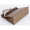 Hermès Kelly Sellier Mini II Touch Etoupe Madame / Beton Matte Crocodile Alligator PHW