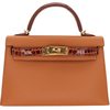 Hermès Kelly Sellier Mini II Touch Gold Madame / Miel Shiny Crocodile Alligator GHW