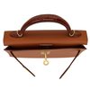 Hermès Kelly Sellier Mini II Touch Gold Madame / Miel Shiny Crocodile Alligator GHW