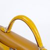 Hermès Kelly Sellier Mini II Touch Sesame Madame / Jaune Ambre Shiny Crocodile Alligator PHW