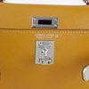 Hermès Kelly Sellier Mini II Touch Sesame Madame / Jaune Ambre Shiny Crocodile Alligator PHW