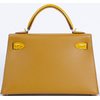 Hermès Kelly Sellier Mini II Touch Sesame Madame / Jaune Ambre Shiny Crocodile Alligator PHW