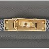 Hermès Kelly Sellier Mini II Touch Graphite Madame / Ardoise Shiny Niloticus Lizard GHW