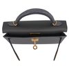 Hermès Kelly Sellier Mini II Touch Graphite Madame / Ardoise Shiny Niloticus Lizard GHW