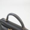 Hermès Kelly Sellier Mini II Touch Graphite Madame / Shiny Niloticus Lizard GHW