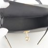 Hermès Kelly Sellier Mini II Touch Graphite Madame / Shiny Niloticus Lizard GHW