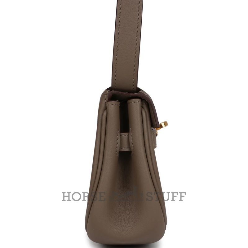 Hermès Kelly Moove Etoupe Swift GHW