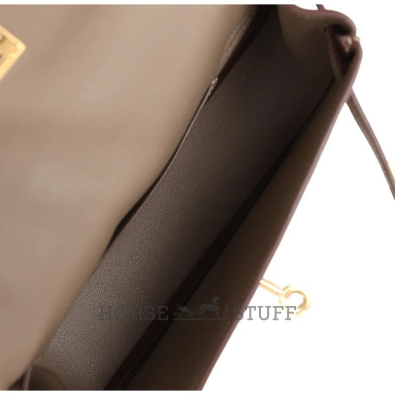 Hermès Kelly Moove Etoupe Swift GHW