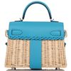 Hermes Kelly Limited Edition Picnic Mini Blue de Nord Swift and Osier PHW