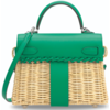 Hermes Kelly Limited Edition Picnic Mini Vert Verone Swift and Osier PHW