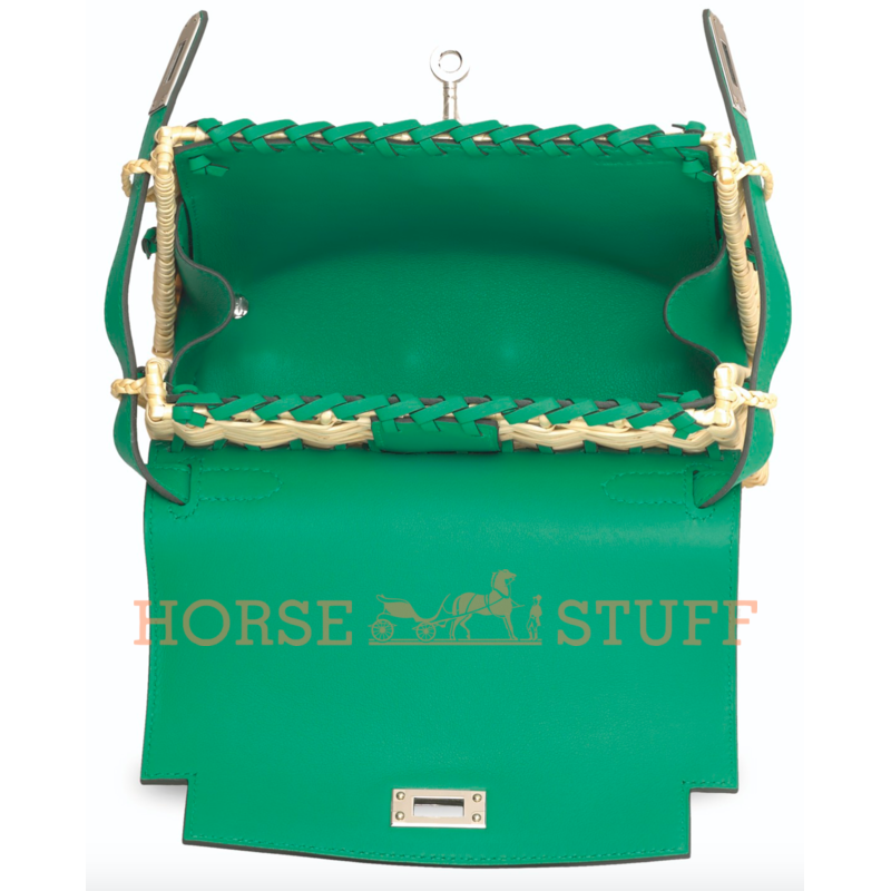 Hermes Kelly Limited Edition Picnic Mini Vert Verone Swift and Osier PHW