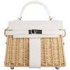 Hermès Kelly Limited Edition Picnic Mini White Swift and Osier PHW