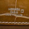 Hermès Kelly Pochette Clutch Ficelle Lisse Crocodile Alligator PHW