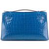 Hermès Kelly Pochette Clutch Mykonos Lisse Crocodile Alligator PHW