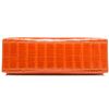 Hermès Kelly Pochette Clutch Orange Lisse Crocodile Alligator PHW