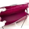 Hermès Kelly Pochette Clutch Rose Scheherazade Lisse Crocodile Alligator PHW