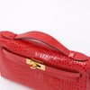 Hermès Kelly Pochette Clutch Rouge de Coeur Shiny Crocodile Alligator GHW