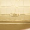 Hermès Kelly Pochette Clutch Vanilla Matte Crocodile Alligator GHW