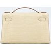 Hermès Kelly Pochette Clutch Vanilla Matte Crocodile Alligator GHW