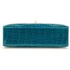 Hermès Kelly Pochette Clutch Vert Bosphore Lisse Crocodile Alligator GHW