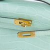 Hermès Kelly Pochette Clutch Vert d'Eau Matte Crocodile Alligator GHW
