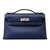 Hermès Kelly Pochette Clutch Blue Sapphire Swift PHW