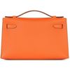 Hermès Kelly Pochette Clutch Feu Epsom PHW