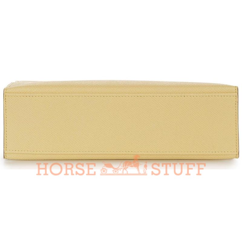 Hermès Kelly Pochette Clutch Jaune Poussin Epsom PHW