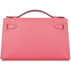 Hermès Kelly Pochette Clutch Rose Azalee Epsom PHW