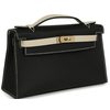 Hermès Kelly Pochette Clutch Special Order HSS Black / Beton Swift Permabrass