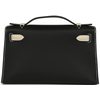 Hermès Kelly Pochette Clutch Special Order HSS Black / Beton Swift Permabrass