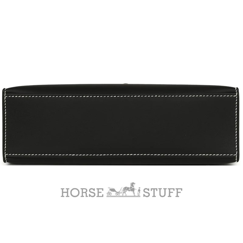 Hermès Kelly Pochette Clutch Special Order HSS Black / Beton Swift Permabrass