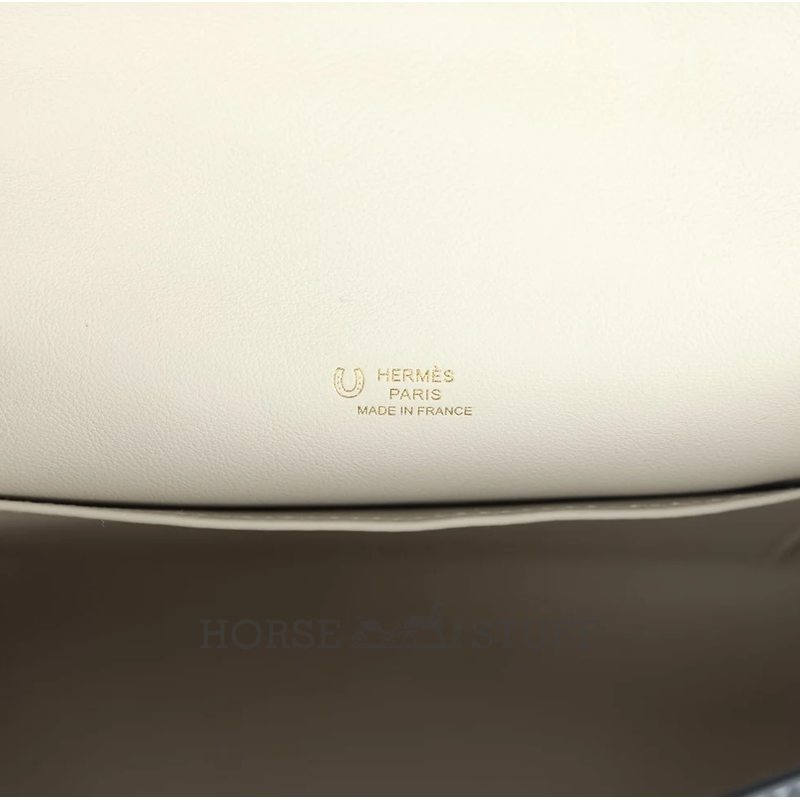 Hermès Kelly Pochette Clutch Special Order HSS Black / Beton Swift Permabrass