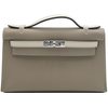 Hermès Kelly Pochette Clutch Special Order HSS Gris Asphalt / Beton Swift PHW