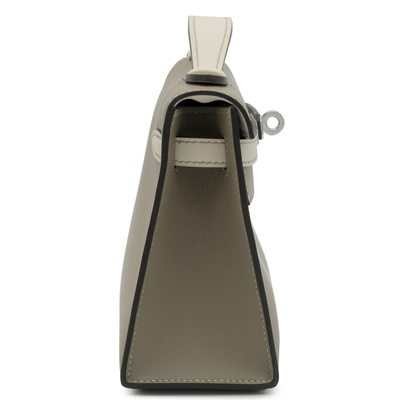 Hermès Kelly Pochette Clutch Special Order HSS Gris Asphalt / Beton Swift PHW