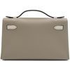 Hermès Kelly Pochette Clutch Special Order HSS Gris Asphalt / Beton Swift PHW