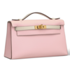 Hermès Kelly Pochette Clutch Special Order HSS Rose Sakura / Nata Swift GHW